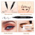 AVIERLL Winged Eyeliner Stamp-2 Pens, Smudge Proof Waterproof Long Lasting quick flick wingliner, Vamp Style Wing Eye Liner Pen Black (Left and Right