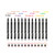 DNM Cat Eye Makeup Waterproof Neon Colorful Liquid Eyeliner Pen Make Up Comestics Long-lasting Black Eye Liner Pencil Makeup Tools (red)