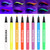 BOBISUKA 8 Colors UV Neon Liquid Eyeliner Set, Matte Colored Eyeliners Pen, Colorful Waterproof Smudge-proof Pigmented Graphic Liners, Delineadores d