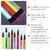 BOBISUKA 8 Colors UV Neon Liquid Eyeliner Set, Matte Colored Eyeliners Pen, Colorful Waterproof Smudge-proof Pigmented Graphic Liners, Delineadores d