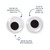 Genuine Fred Chill Out Eye Pads, Googly Eyes
