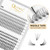 QUEWEL Cluster Lashes 240Pcs 10D+20D D Curl Mix8-14mm Lash Extensions Soft&Natural False Eyelashes Individual DIY Eyelash Extension at Home(10D+20D D