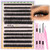 Lash Clusters Kit Thick Eyelash Clusters Individual Wispy Volume Lash Extension Kit 10-20MM Cluster Eyelash Extensions with Lash Glue Bond and Seal T