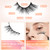 Newcally Half Lashes Mink Natural Cat Eye Wispy False Eyelashes 3D Volume Strip Fake Eyelashes Accent Corner 3/4 Eye Lashes DIY Cluster Faux Mink Hal