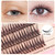 BODERMINCER 8-16mm to Choose Fish Tail Design 120pcs Thickness 0.1mm C Curl 12 Root Women Lady Individual Black False Eyelash Cluster Eye Lashes Exte