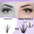 B&Qaugen Manga Lash Clusters DIY Individual Lashes 50D-D-9-16MIX 300 PCS False Eyelash Cluster Manga Cluster 30D 40D 50D D Curl Eyelash Extensions at
