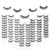 50 Pairs 5 Styles MUSELASH False eyelashes set professional 100% Handmade natural, glamorous, demi wispies, volume multipacks, cotton band, 10 Pairs