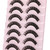 wiwoseo False Eyelashes Russian Strip Lashes Natural Look Lashes Wispy Volume Russian Lashes 3D Effect Fake Eyelashes 10 Pairs Pack