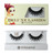 Missamé FLIRT Deluxe Party False Eyelashes Set Handmade with Premium Synthetic Fibers, Black, 1 Pair, Lashes for Holiday Glam