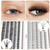 Bodermincer Lash Extension 240pcs C Curl 10D/20D Cluster 8/9/10/11/12mm,10/11/12/13/14mm,12/13/14/15/16mm Mixed Individual Cluster Lashes (10D+20D 10
