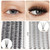 Bodermincer Lash Extension 240pcs C Curl 10D/20D Cluster 8/9/10/11/12mm,10/11/12/13/14mm,12/13/14/15/16mm Mixed Individual Cluster Lashes (10D+20D 12