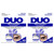DUO Quick-Set Strong Hold Eyelash Lash Glue - White/Clear, Latex-Free, Waterproof, Fast Drying Strip Lash Adhesive 0.18 oz, 2 Pack