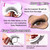 wiwoseo Self Adhesive Eyelashes No Glue Needed False Lashes Natural Look Lash Extensions Reuseable Self Adhesive Lashes Wispy Lashes with Tweezer 3 P