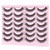 FARRED Natural Lashes Short Eyelashes Wispy False Mink Lash Pack 14 Pair Natural Look Fluffy Cat Eye Strip Eyelash Small Fake Lashes Full Pestañas Se