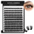 Bodermincer 132pcs 8-10-12-14mm Mixed D Curl Big Capacity Segmented Eyelash Extension Eyelashes Individual Cluster Eye Lashes Professional Makeup Gra