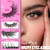 Veleasha False Eyelashes Wispy Faux Mink Lashes Fluffy Handmade Fake Eyelashes Natural Look 7 Pairs Pack Luxury Cat Eye Lashes (804)