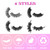 Mink Lashes Bulk False Eyelashes Natural Look, Wispy Fluffy 20 MM Strip Lashes Mink Cat Eye Lashes 18MM 3D Dramatic Mink Eye Lashes Pack - 4 Styles