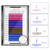 GEPOYA Color Eyelash Extension 0.07mm Thickness C Curl 3D Layer Volume Lash- 3 Lengths and 4 Colors Mixed Tray- Professional Salon Use