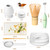 Matcha Whisk Set and Bowl, Matcha Making Kit Whisk, Bowl With Spout, Powder Starter Sifter, Ceramic Whisk Holder, Spoon Japanese Tea Tools For Ceremo