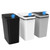 3 Pack Automatic Small Bathroom Trash Can with Lid - 2.5 Gallon Touchless Garbage Can, Motion Sensor Smart Trash Bin, Slim Dog Proof Trashcan, Waterp