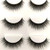 Imported Korea Fiber Faux Mink False Eye lashes Handmade Reusable Long Cross Volume Dramatic Lashes Natural Look Makeup Thick Black Fake EyeLashes