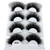 HBZGTLAD NEW 4 Pairs 3D Mink Hair False Eyelashes Criss-cross Wispy Cross Fluffy length 25-30mm Lashes Extension Handmade Eye Makeup Tools (1035)