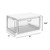 HYBRIDEAS 3-Pack Clear Stackable Storage Bins with Lids Magnetic Doors Open Front Foldable Folding Plastic Craft Containers Large Closet Organizers B