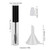 GTHER 10PCS 10ML Empty Mascara Tube Bottle With Eyelash Wand, Rubber Inserts & Funnels Set for Castor Oil/Growth Oil, DIY Cream Container With Cap, B
