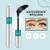 2 Pack 2 in 1 Mascara 5x Longer Waterproof Lash Cosmetics Natural Lengthening and Thickening Effect No Clumping Superstrong Magic 4d Silk Fiber For V