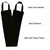5 Piece Self Tanning Mitt Set with Tan Glove, Back Lotion Applicator, Face Mitt, Exfoliating Glove (Black)