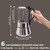 Clear Glass Moka Pot 6 Cup 350ml Stainless Steel Coffee Maker Uncoated Stovetop Espresso Percolator Coffeemaker Italian Classic Style Brewing Greca C