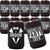 Groom and Bachelor Party Crew Squad Bachelor Party Can Coolers, Set of 12 White and Black Beer Can Coolies, Perfect Bachelor Party Decorations and as