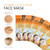 Azure Cosmetics Vitamin C & Collagen Face Mask - Dermatologist Tested, Anti Aging, Hydrating & Moisturizing Sheet Mask for Dry Skin - Firms, Tones &