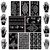 Koogel 18 Sheets 97PCS Henna Tattoo Stencil Kit, Reusable Mehndi Templates for Indian Weddings, Bridal Mehndi, Music Festivals, Summer Parties, Body