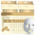 Azure Cosmetics 24K Gold Firming Face Mask- Anti Aging, Hydrating, Toning & Firming Facial Sheet - Helps Reduce Wrinkles & Fine Lines - With Hyaluron