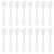 SumDirect Mini Spatulas 100 Pcs Face Spatula Cosmetic Spatula Frosted Clear Disposable Plastic Makeup Spatulas Mini