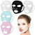 Maitys 5 Pcs Reusable Silicone Face Mask for Sheet Masks, Anti-wrinkle Moisturizing Facial Mask Cover Holder, Prevent Evaporation Hairdressing Skinca