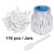 AMT 110 PCS Cosmetic Spatula, 2.5" Make Up Disposable Plastic Spatula, Facial Cream Mask Scoop, Skin Care Plastic Spoon for Mixing & Sampling (110 PC