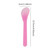 Ebonee 100 Pcs Plastic Cosmetic Mask Spatulas, 5 Inch Disposable Makeup Face Mask Spoon for Mask Cream, DIY Mixing and Sampling (4 Color)