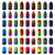 eBoot 1275 Pieces 49 Designs Nail Art Stencils French Tip Guides Stickers Form Fringe Guides Vinyl, 36 Sheets