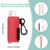 HEYSKAY 5PCS Lip Balm Holder Lipstick Sleeves Keychain Lip Gloss Holder Keychain Chapstick Elastic Sleeves(Black x5)