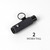 Thread Wallets Elastic Lip Balm and Gloss Holder Keychain (Black)