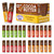 Nature's Bees DIY Lip Balm Kit, Natural Cherry Flavor, Includes 48 Blank Lip Balm Tubes with 60 Labels, Made with Beeswax, Cocoa Butter, Coconut Oil,