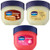 Vaseline Lip Therapy Variety 3-Pack  Crème Brûlée, Rosy Lips, Cocoa Butter Mini Lip Balms for Soft, Glowing, and Deliciously Kissable Lips, 0.25 Oz