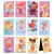 Mwoot 24 Pieces Inspirational Girls Magnetic Bookmarks, Assorted Cute Magnet Book Markers Kit, Magnetic Page Marker for Girls Book Lovers Students Gi