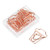 Rose Gold Metal Electroplated Page Marker Clips 12pcs Funny Bookmark Book Marking for Office School Supplies Students