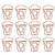 Rose Gold Metal Electroplated Page Marker Clips 12pcs Funny Bookmark Book Marking for Office School Supplies Students