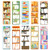 JSRQT 30 Pieces Bookshelf Design Bookmarks Double-Sided Reading Page Markers Paper for Book Lovers Gifts Tracker School Supplies Clips Mark
