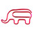 Lmlliang20PC Elephant Paper Clip Bookmark, Cute and Fun Metal Paper Clip, Animal Paper Clip,Elephant Paper Clip Office Desk School Accessories Bookma