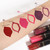 evpct 3Pcs Dark Plum Purple Rose Dark red Matte Lip Liner Pencil and Liquid Lipstick Sets for Women Long Lasting Waterproof, 24 Hour Lipstick Lip Sti